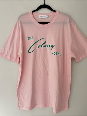 The Colony Hotel Pink Graphic Short Sleeve Tee